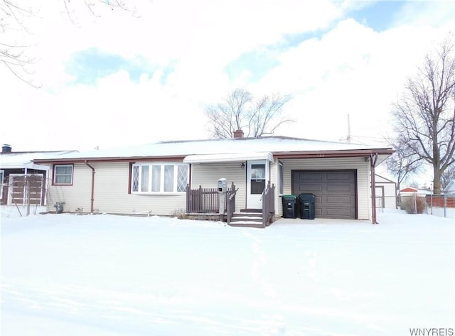 ranch-style house with a garage