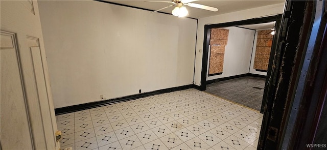 147 Montana Ave, Buffalo, NY 14211 - empty room featuring baseboards and a ceiling fan