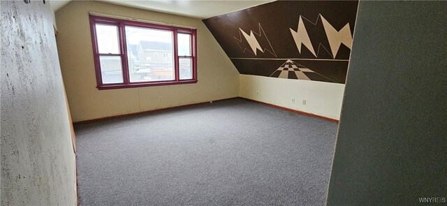 147 Montana Ave, Buffalo, NY 14211 - bonus room with lofted ceiling, carpet flooring, and baseboards