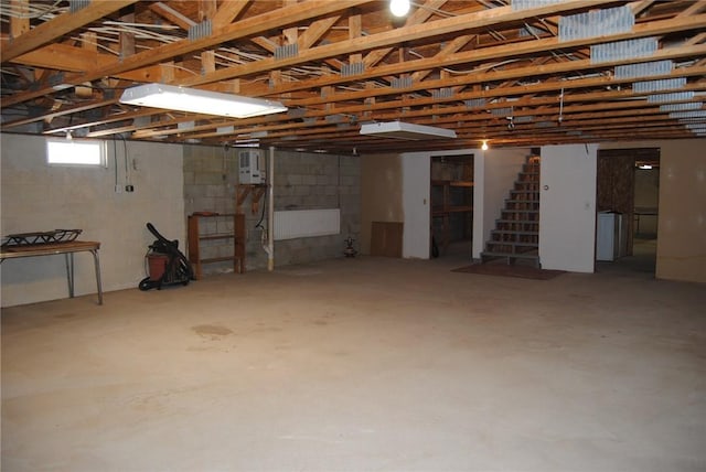 view of basement