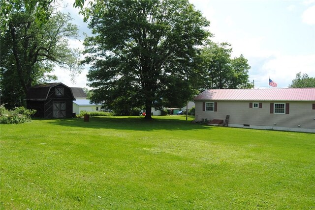 516 N Tionesta Ave, Kane Boro, PA 16735 - view of green lawn featuring a storage shed