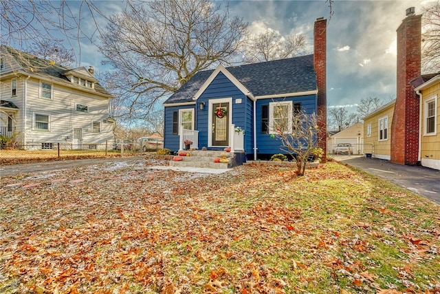 view of bungalow-style home