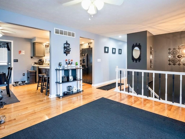 interior space featuring light hardwood / wood-style floors