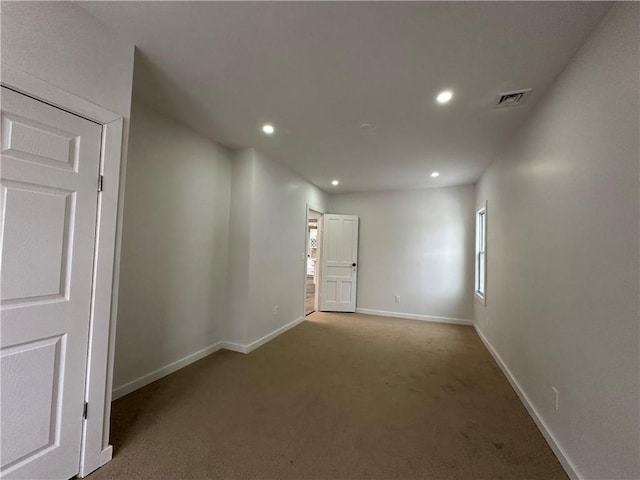 view of carpeted empty room