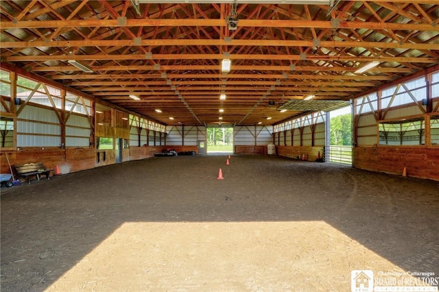 view of horse barn