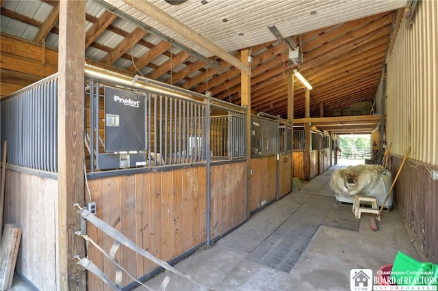 view of horse barn