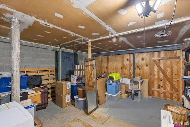 view of storage room