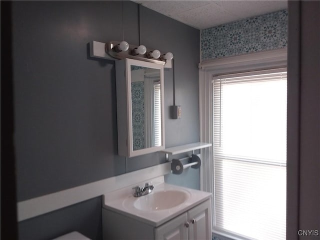 bathroom with vanity