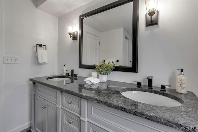 bathroom with vanity