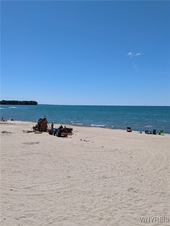 property view of water with a view of the beach