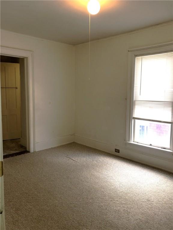 view of carpeted empty room