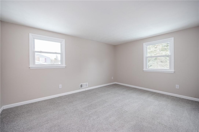 view of carpeted empty room