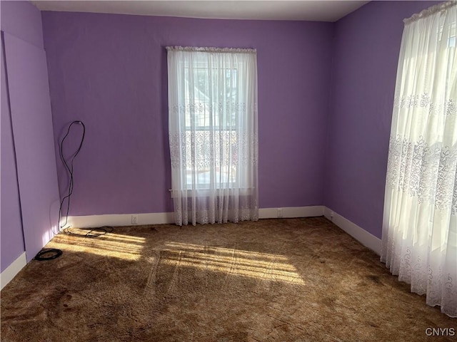 spare room with carpet