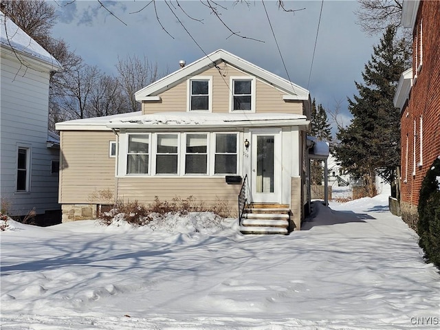 view of bungalow-style house