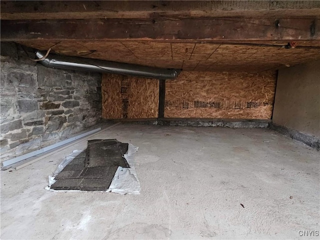 view of basement