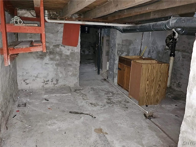 view of basement