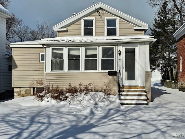 view of front of home