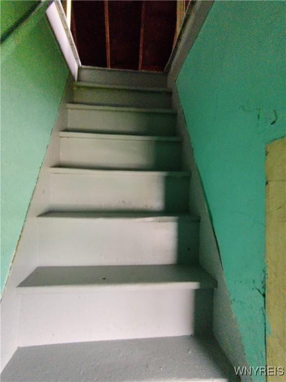 view of stairway