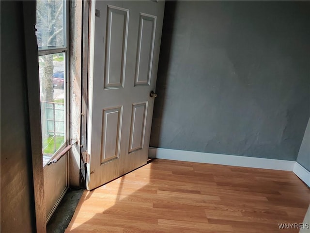 entryway featuring light wood-type flooring