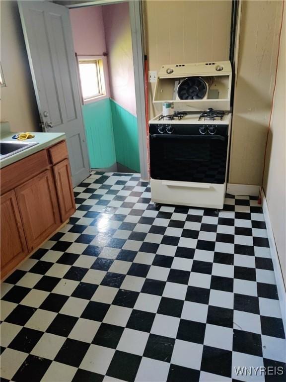 kitchen with gas stove