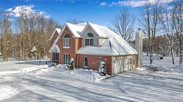 view of front of house featuring a garage