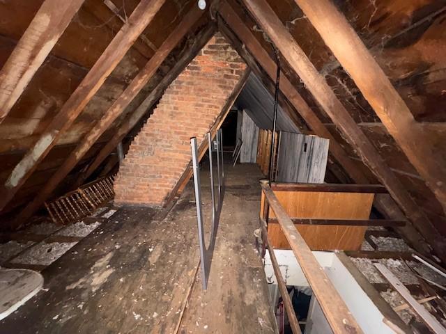 view of attic