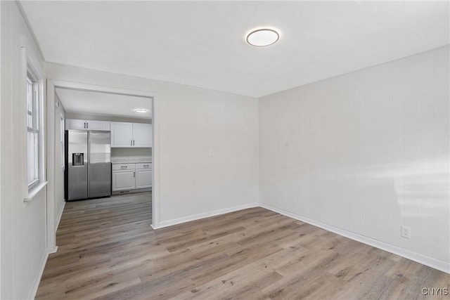 empty room featuring light hardwood / wood-style flooring