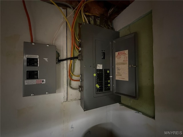 utility room with electric panel