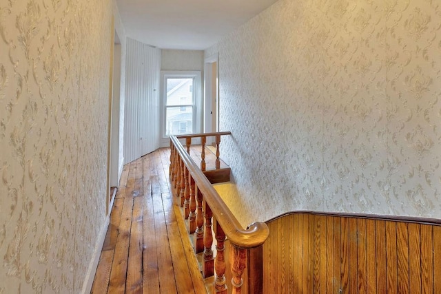 hall featuring hardwood / wood-style floors