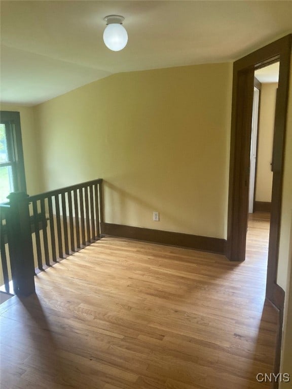 interior space with light hardwood / wood-style flooring