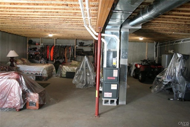 view of basement