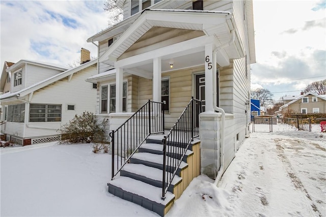 view of front of home