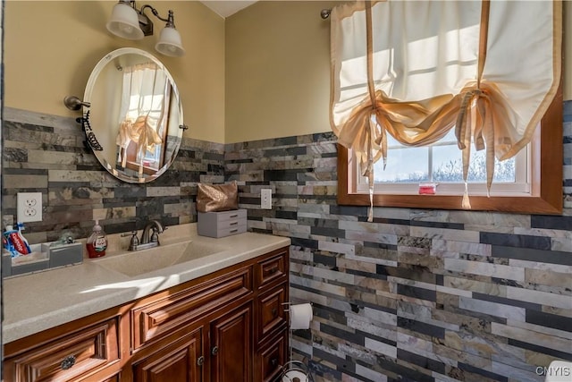 bathroom featuring vanity