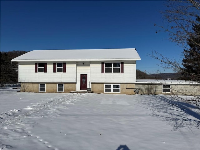 view of split foyer home