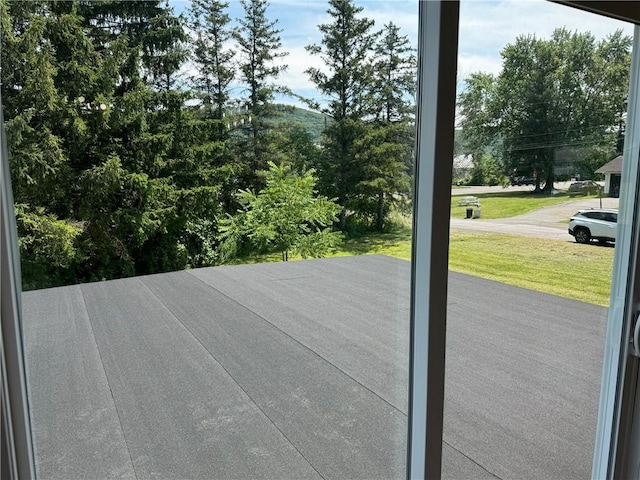 110 Suncrest Terrace Rd, Norwich-Town, NY 13815 - wooden deck featuring a lawn