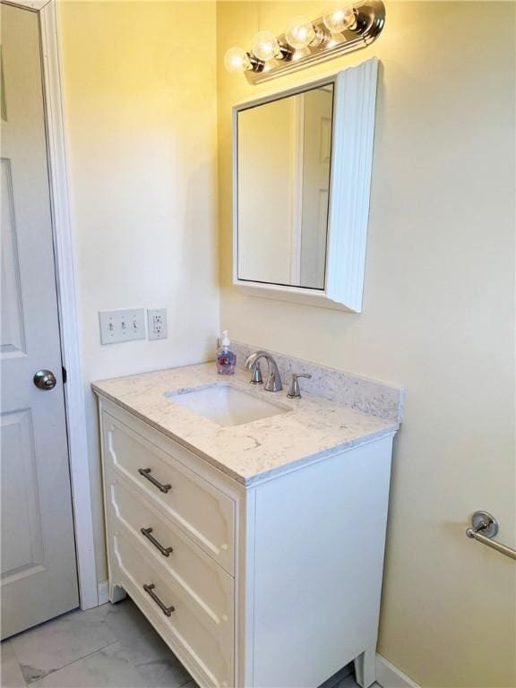 110 Suncrest Terrace Rd, Norwich-Town, NY 13815 - bathroom featuring marble finish floors and vanity