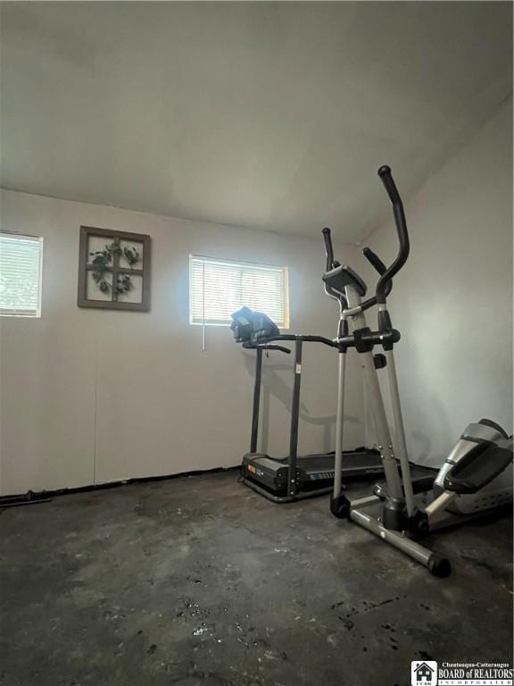 view of workout area