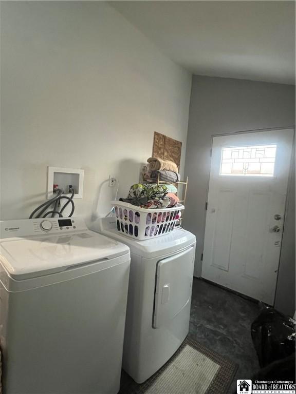 laundry area featuring separate washer and dryer