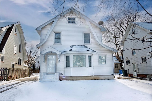 view of front of home