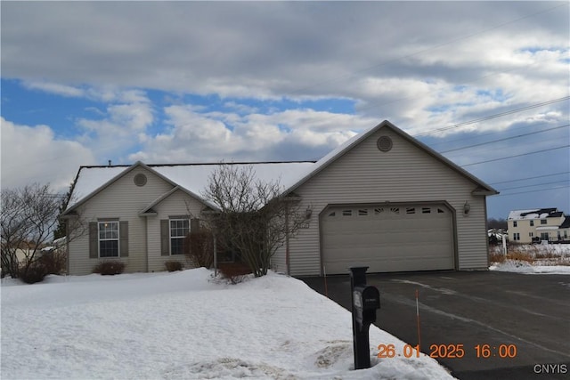 ranch-style house with a garage