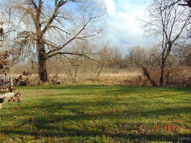 view of yard featuring a rural view