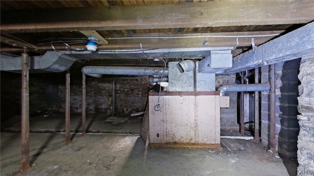 view of basement