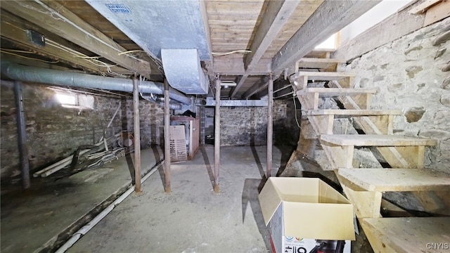 view of basement