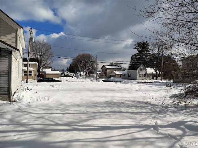 view of snowy yard