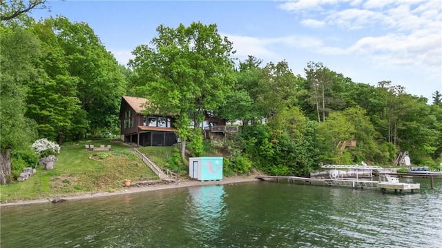 11995 E Lake Rd, Wayne, NY 14840 - dock with a water view