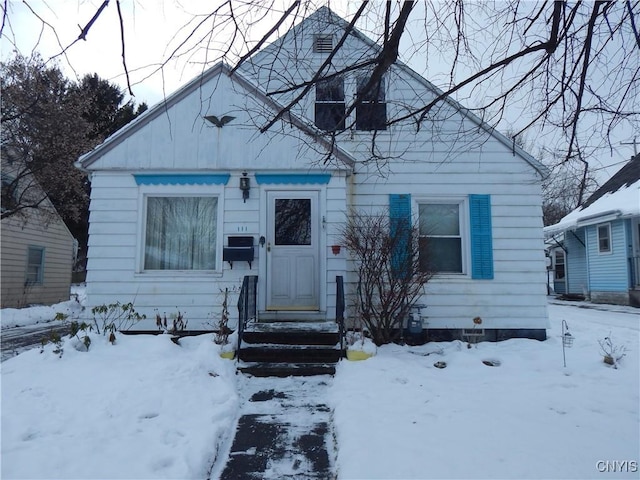 view of bungalow