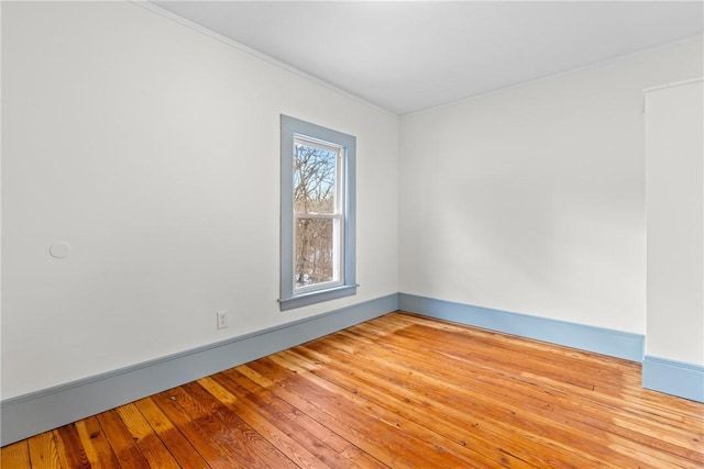 empty room featuring light hardwood / wood-style floors