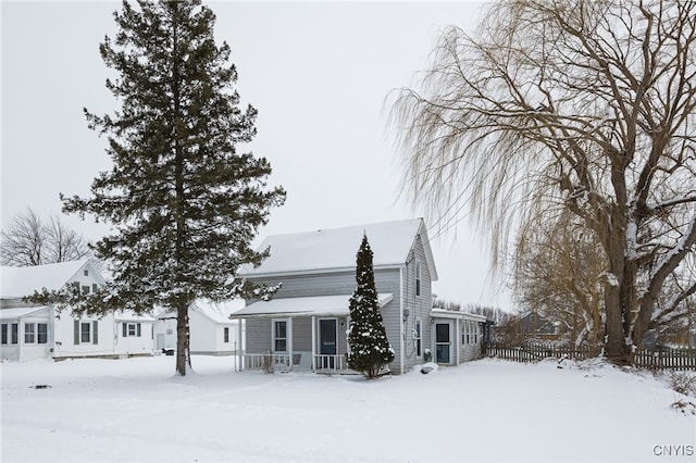 view of front of home