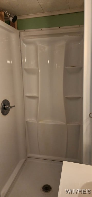 bathroom featuring a shower