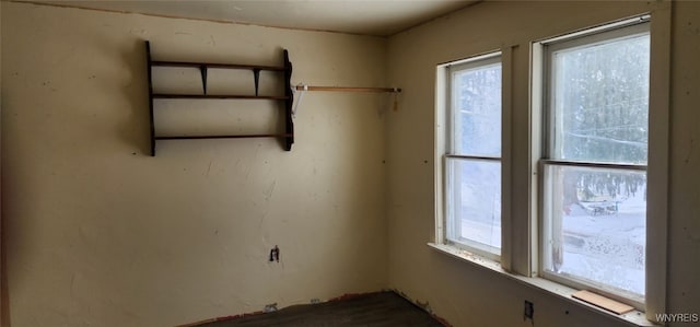 spare room with plenty of natural light